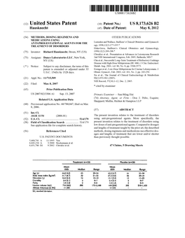 (12) United States Patent (10) Patent No.: US 8,173,626 B2 Hausknecht (45) Date of Patent: May 8, 2012