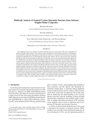 Multiscale Analysis of Tropical Cyclone Kinematic Structure from Airborne Doppler Radar Composites