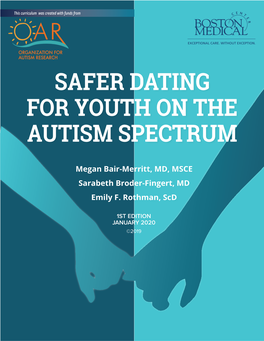 Safer Dating for Youth on the Autism Spectrum