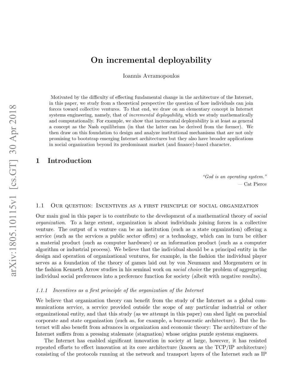 Arxiv:1805.10115V1 [Cs.GT] 30 Apr 2018 Individual Social Preferences Into a Preference Function for Society (Albeit with Negative Results)