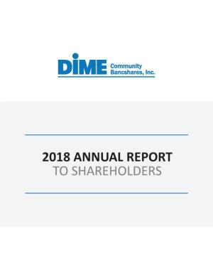 2018 Annual Report to Shareholders Annual Meeting of Shareholders