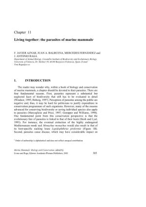 Chapter 11 Living Together: the Parasites of Marine Mammals1