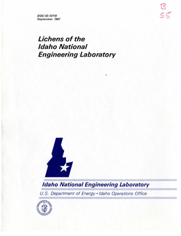 Lichens of the Idaho National Engineering Laboratory