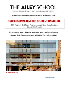 PD Student Handbook 2021-22