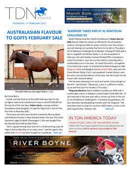 Tdn Europe • Page 2 of 7 • Thetdn.Com Thursday • 11 February 2021