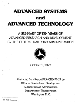 Advanced Systems Advanced Technology