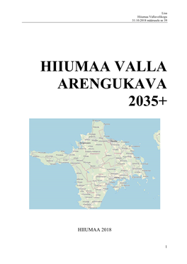Hiiumaa Valla Arengukava 2035+