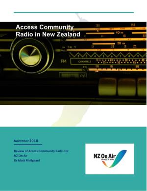 Access Community Radio in New Zealand