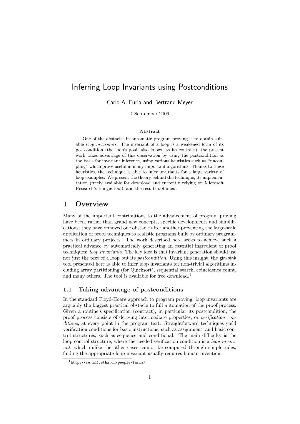 Inferring Loop Invariants Using Postconditions