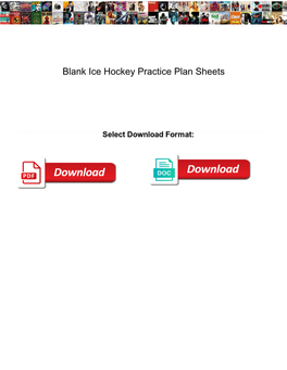 Blank Ice Hockey Practice Plan Sheets