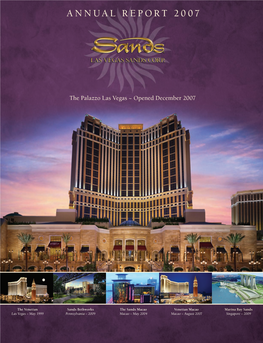 Annual Report 2007 Las Vegas Sands Corp