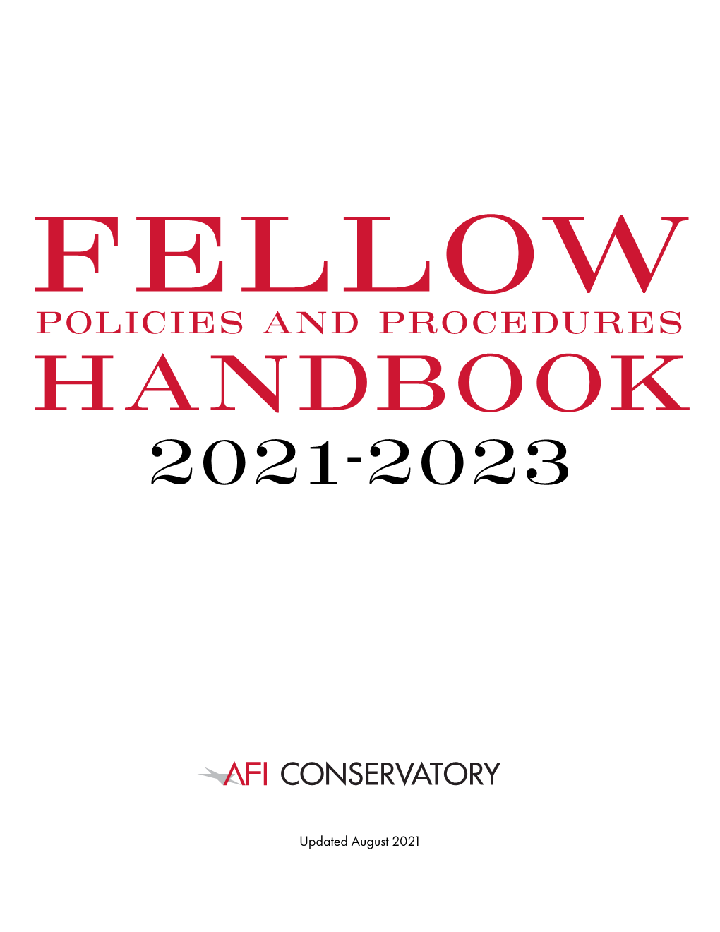 Policies and Procedures Handbook 2021-2023