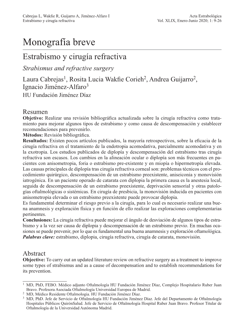 Estrabismo Y Cirugía Refractiva Vol