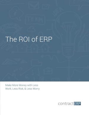 The ROI of ERP