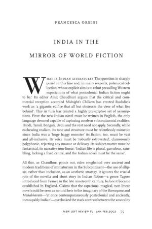 India in the Mirror of World Fiction