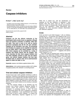 Caspase Inhibitors