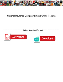 National Insurance Company Limited Online Renewal