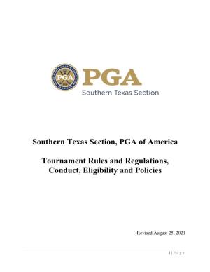Southern Texas Section, PGA of America Tournament