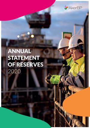 Annual Statement of Reserves 2020 Contents
