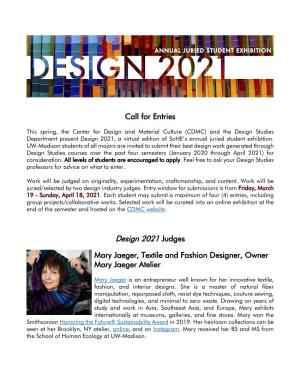 Design 2021 Judges