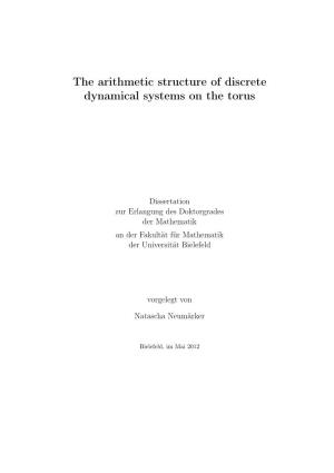 The Arithmetic Structure of Discrete Dynamical Systems on the Torus