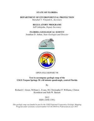 State of Florida Department Of