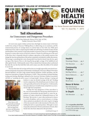 Equine Health Update Vol 17 Issue 1
