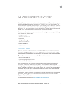 Ios Enterprise Deployment Overview !