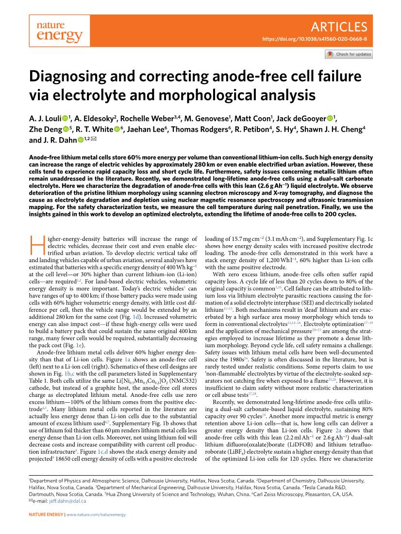 Diagnosing and Correcting Anode-Free Cell Failure Via Electrolyte and Morphological Analysis
