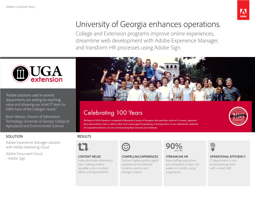 University of Georgia Improves Online Experiences, Streamlines