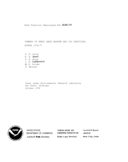 NOAA TM GLERL-20. Summary of Great Lakes Weather and Ice Conditions, 1976-77