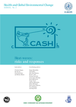 Heat-Waves: Risks and Responses