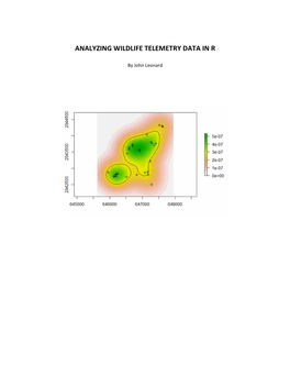 Analyzing Wildlife Telemetry Data in R