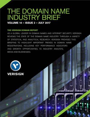 The Domain Name Industry Brief Volume 14 – Issue 2 – July 2017