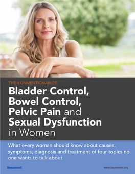 Bladder Control, Bowel Control, Pelvic Pain and Sexual Dysfunction in Women