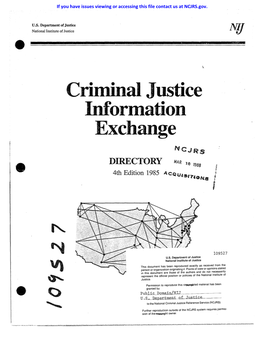 Criminal Justice Information Exchange