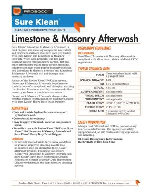 Limestone & Masonry Afterwash