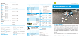 Recycling-Kalender 2021