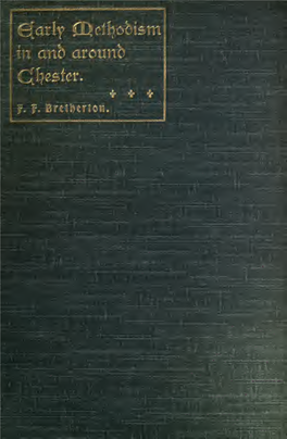 Early Methodism in and Around Chester, 1749-1812