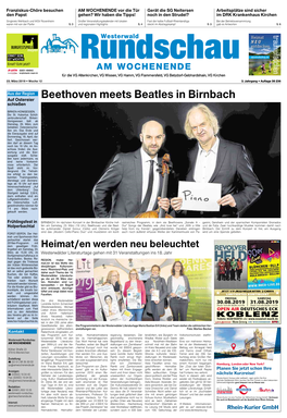 Beethoven Meets Beatles in Birnbach Schießen