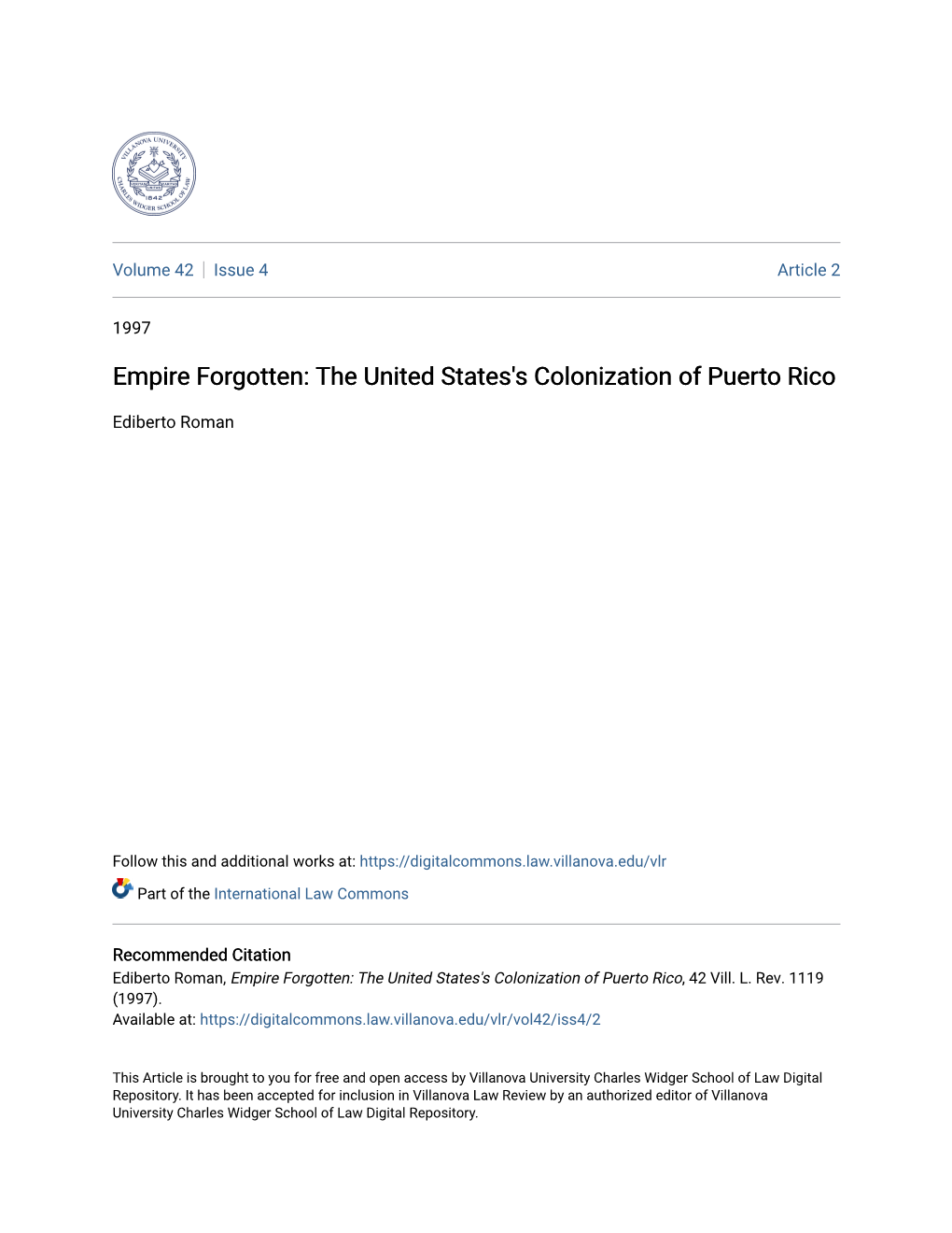 The United States's Colonization of Puerto Rico