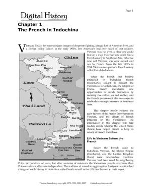 Chapter 1 the French in Indochina