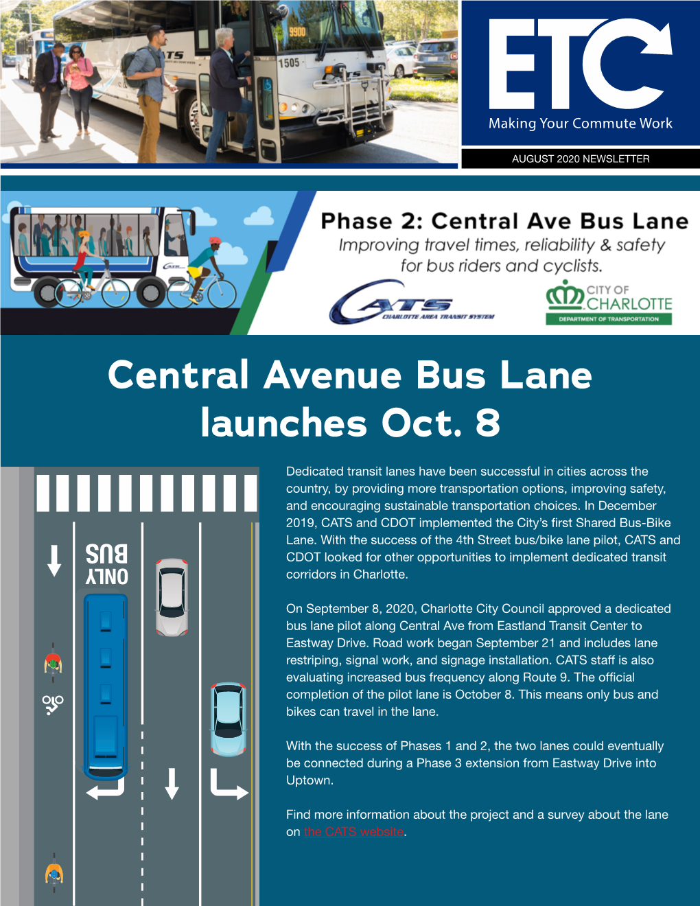 Central Avenue Bus Lane Launches Oct. 8