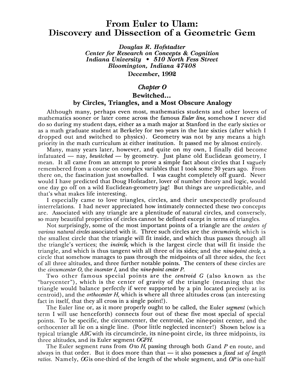 From Euler to Ffiam: Discovery and Dissection of a Geometric Gem