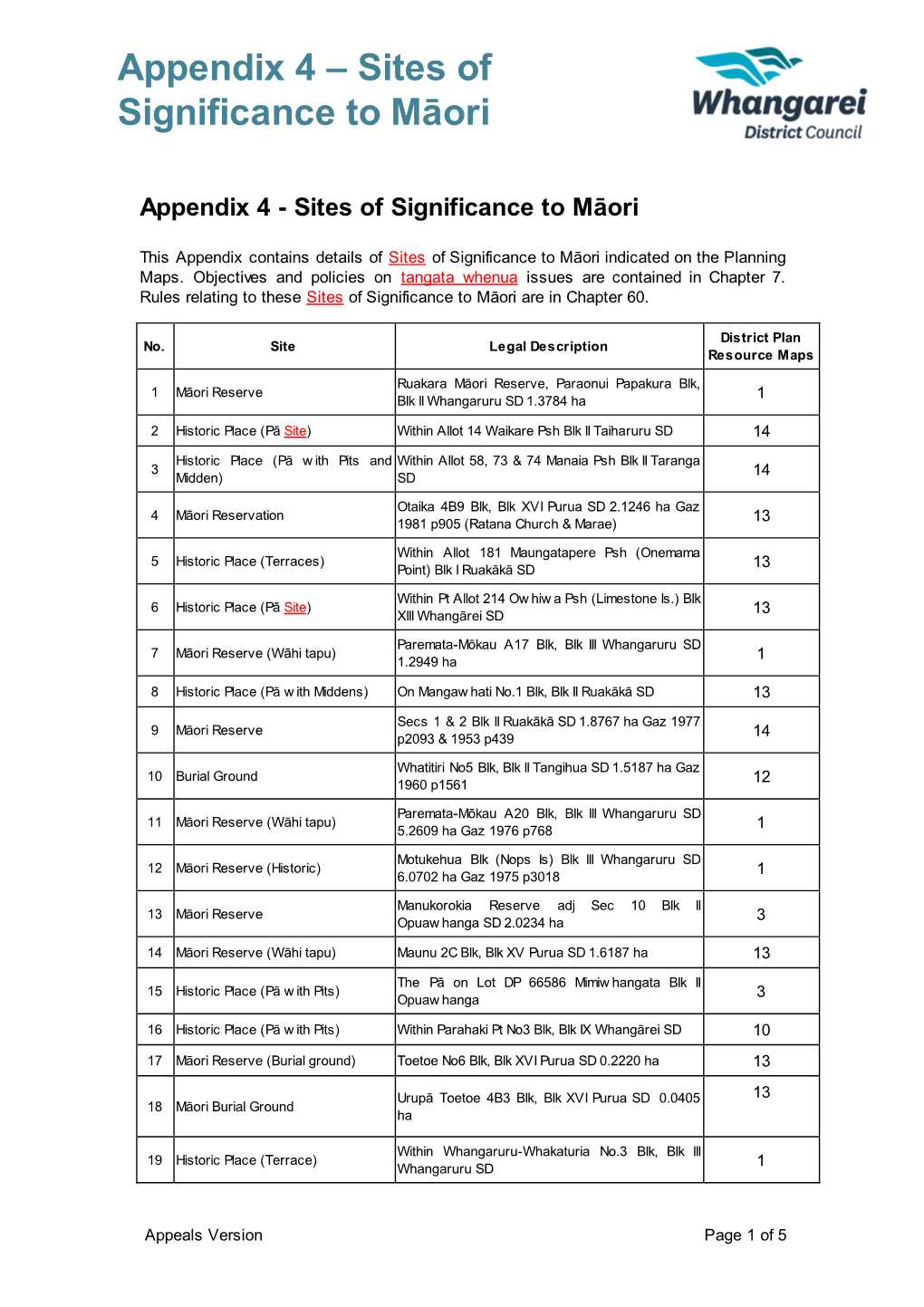 Appeals Version Page 1 of 5