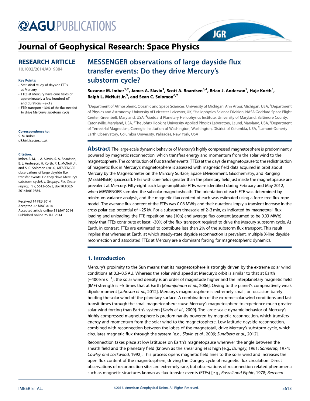 MESSENGER Observations of Large Dayside Flux Transfer Events