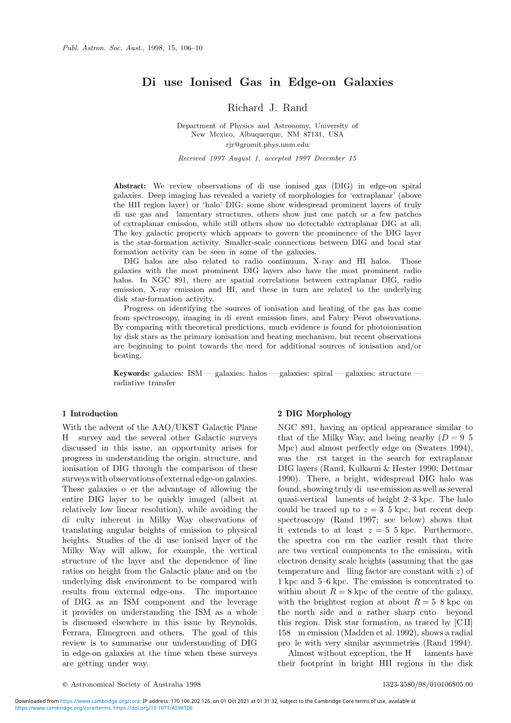 Diffuse Ionised Gas in Edge-On Galaxies