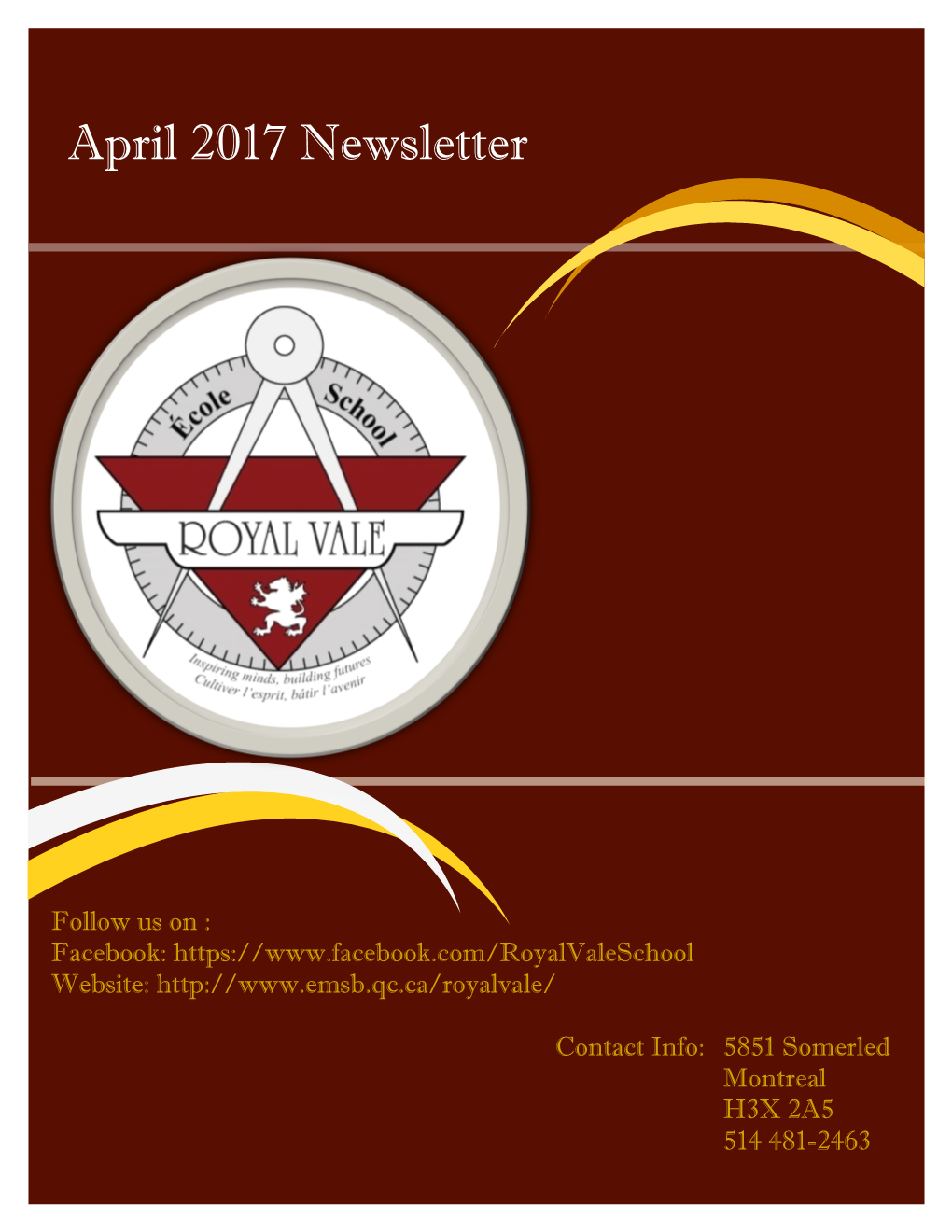 April 2017 Newsletter