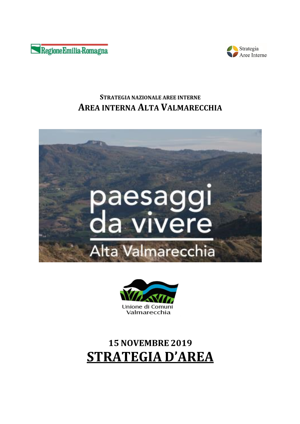 La Strategia Dell'area Alta Valmarecchia