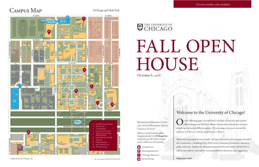 Campus Map Uchicago and Hyde Park E